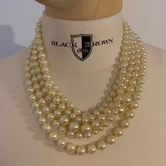 J.Crew Multi-strand Pearls Statement Necklace - Picture 3 of 5